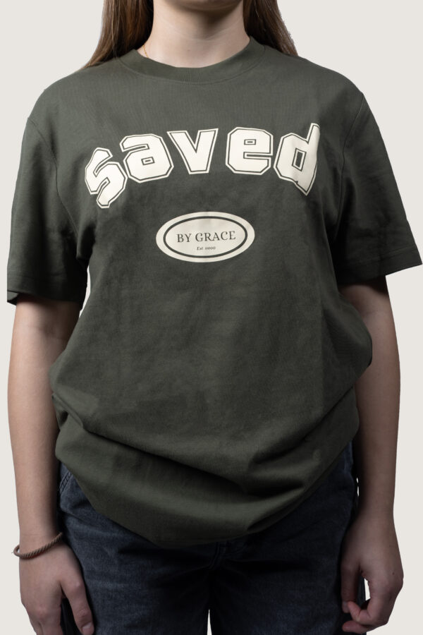 saved by grace – T-Shirt Kaki – Bild 2