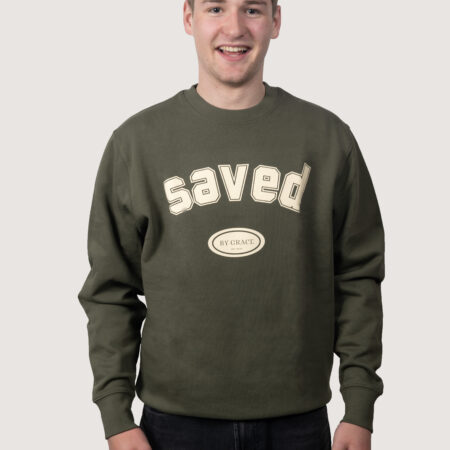 saved by grace - Sweatshirt Kaki